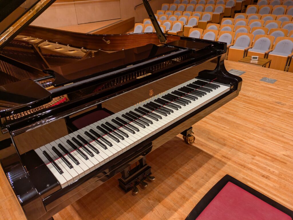 スタインウェイD274の鍵盤